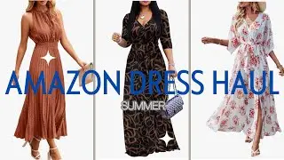 AMAZON HAUL DRESS TRY ON | Comfy &bull; Modest &bull; Long | Leg Covering Options