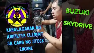 SUZUKI SKYDRIVE STOCK CARB TIPS AND REMINDERS BAKIT HINDI KAILANGAN BUKSAN ANG STOCKCARB BASTA BASTA