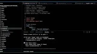 MoodTunes 🎵 | Python Mood-Based Music Recommender