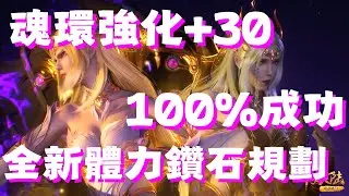 【斗羅大陸：獵魂世界】 魂環強化+30！100%成功！不會再-1了！第幾魂環優先強化順序！跳樓機！真的很刺激！w的全新體力規劃！花鑽石規劃！又有新目標了！體力花在哪裡最優先！鑽石花在哪裡最優先！
