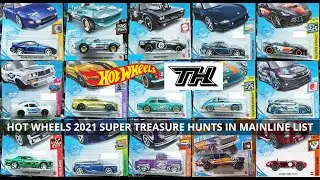 All Completed Hot Wheels 2021 Super Treasure Hunt Series in Mainline List (JDM, Exotics & MORE)