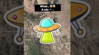Omg 😳 a ufo in google earth and google map #ufo