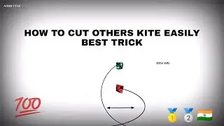 HOW TO CUT OTHERS KITE BEST TRICK(REAL TRICK)💯. @Adish_vyas ,The kite by ADISH vyas