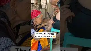 The OLDEST tattoo artist in the world! 🤯