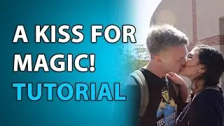 How to get a KISS with Magic Trick! Tutorial! Secret Revealed! Kissing Magic Trick