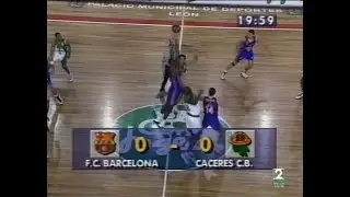 COPA DEL REY ACB 1997 - SEMIFINAL - CÁCERES CB vs FC BARCELONA