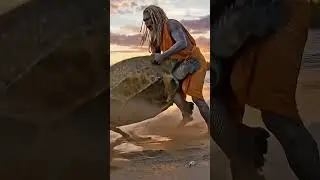 Baba Saves a Sea Turtle at Sunset | Heart Touching Moment