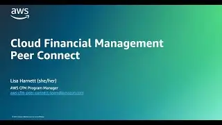 AWS CFM Peer Connect - Implementing forecasting | AWS Events