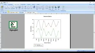 How to plot Line & Scatter plot using Sigmaplot