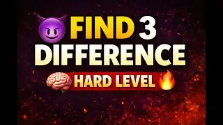 🔍 Find 3 Differences | 99% Log Ek Difference Miss Kar Dete Hain 😱 | Brain Test Puzzle