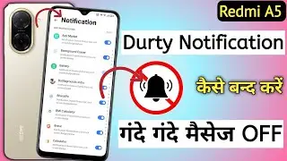 How to hide notification in redmi a5 || Redmi a5 me notification off kaise kare || Notification