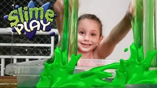 SLIME PLAY VERDE COM AS M&Atilde;OS Rea&ccedil;&atilde;o da Mariana com a Slime da Zimpli Kids - Brinquedos para Crian&ccedil;as