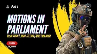 Motions in parliament | part 4 | Indian polity| laxmikant | Resolution| @the_defence