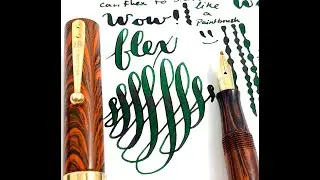 Vintage Waterman's 52 Red Ripple fountain pen Super Flex Long-Tine 14k BBBB 3mm