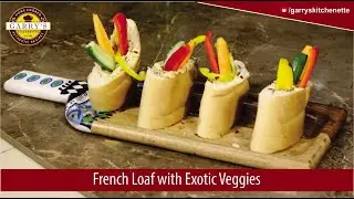 French loaf with Exotic veggies | Creamy Veggies in French Bread | Stuffed French Bread