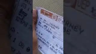 General class ticket of #indianrailways #indianrailwaystation #railfanning