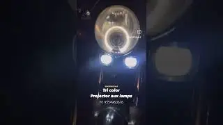 Projector fog lamp 3 color for  car and bikes