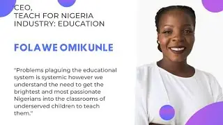 Under 40 CEOs - Folawe Omikunle (Part 1)