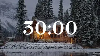 30 min timer with winter holiday lofi ❄️
