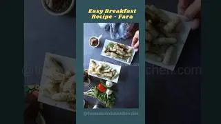 Easy gluten-free and vegan Fara as a breakfast or a snack. #themadscientistskitchen #indianrecipe