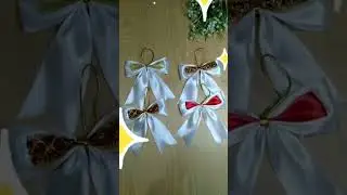 Diy Christmas Tree Decoration with Satin Ribbon