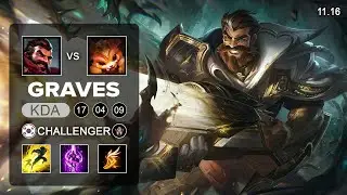 Graves Top vs Gnar - KR Challenger Patch 11.16