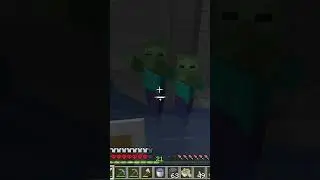 2 Zombies in hardcore&hellip; water redt mij 😮&zwj;💨💧