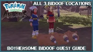 All 3 Bidoof locations - Bothersome Bidoof guide - Pokemon Legends Arceus