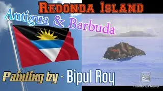 Redonda Island Painting | Redonda Island From Antigua and Barbuda🇦🇬 | island painting tutorial |