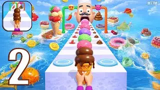 Stacky Ice Cream Runner - Gameplay Walkthrough Part 2 (Android,iOS)