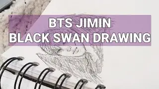 Speed Drawing of BTS Jimin Black Swan