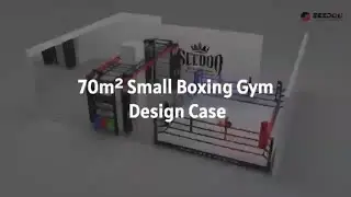 70m&sup2; Small Boxing Gym Design Case | Compact Boxing Studio Layout Solution
