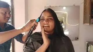 Indian girl long layers hair cut 💇&zwj;♀️ ✂️ 😍 