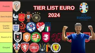 🥇 TIER LIST CU TOATE ECHIPELE NAȚIONALE ALE CAMPIONATULUI EUROPEAN 2024 PREDICTIE EVOLUTIE ✨😯