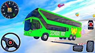 Impossible Bus Stunt Driving 2025 - Ramp Racing Driving Simulator - Android Gameplay 