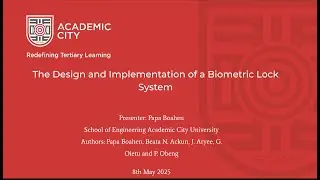 The Design and Implementation of a Biometric Lock System