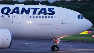 Qantas Airbus A330-200 VH-EBQ Landing at Narita 34R | NRT/RJAA