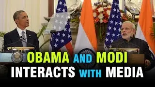US President Obama & PM Modi interacts with Media | Joint Press Conference