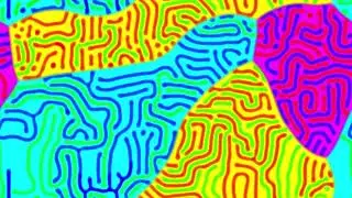 reaction diffusion experiment random kernels 01 prs 077   competing regions with patterns