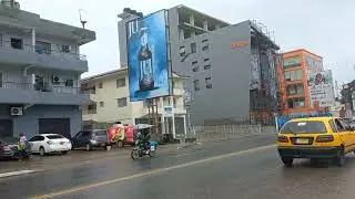 Monrovia | Liberia: Wet Evening on Capitol Hill along Sinkor Boulevard