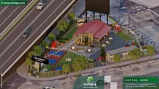 Social Event Design | Outdoor Space Design | Gathering Area | 3D Design | EcoSignX