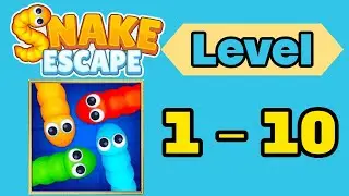 Snake escape level 1 - 10 solution walkthrough gameplay 