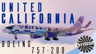 Minecraft United California 757-200 | Livery of the Week #11