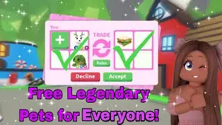 Free legendary pets in roblox adopt me!