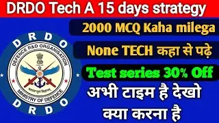 DRDO CEPTAM 10 15 DAYS STRATEGY #drdo