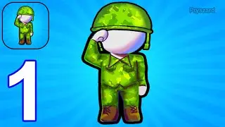 Island Warfare 3D: Guns' Land - Gameplay Walkthrough Part 1 Tutorial Stick War Army Commander