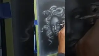 Medusa Timlaps Airbrush Art