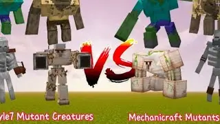 Minecraft bedrock✅ mutant creatures mod🔥 battle