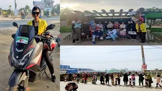 শীতের এক সকালে কেরানীগঞ্জের রোহিতপুরে | Moto Vlog by Lima Simu #motovlog#ladybiker#znent10
