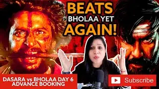Nani beats Bholaa Again || Dasara vs Bholaa Day 6 Advance booking || Dasara vs Bholaa day 5